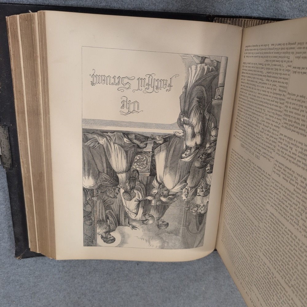 1883 Holman Pictorial Bible Dore Engravings Springs Family Fort Mill SC Ephemera - Picture 16 of 16